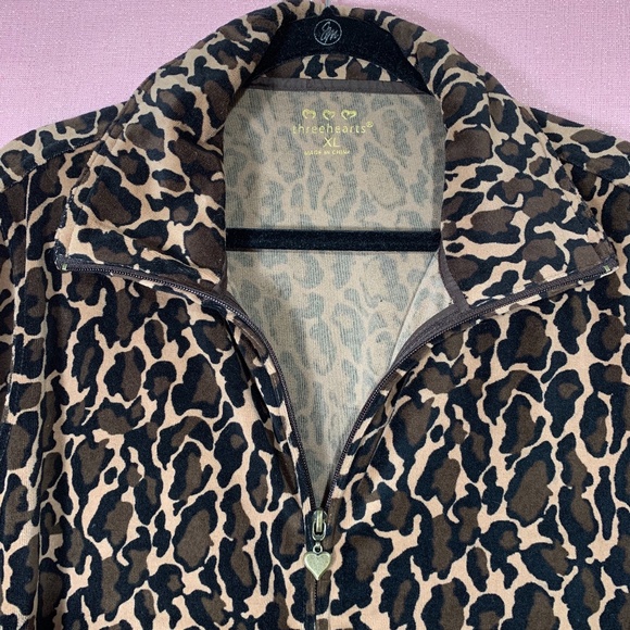 Velour Leopard JoggerJacket - Picture 3 of 8
